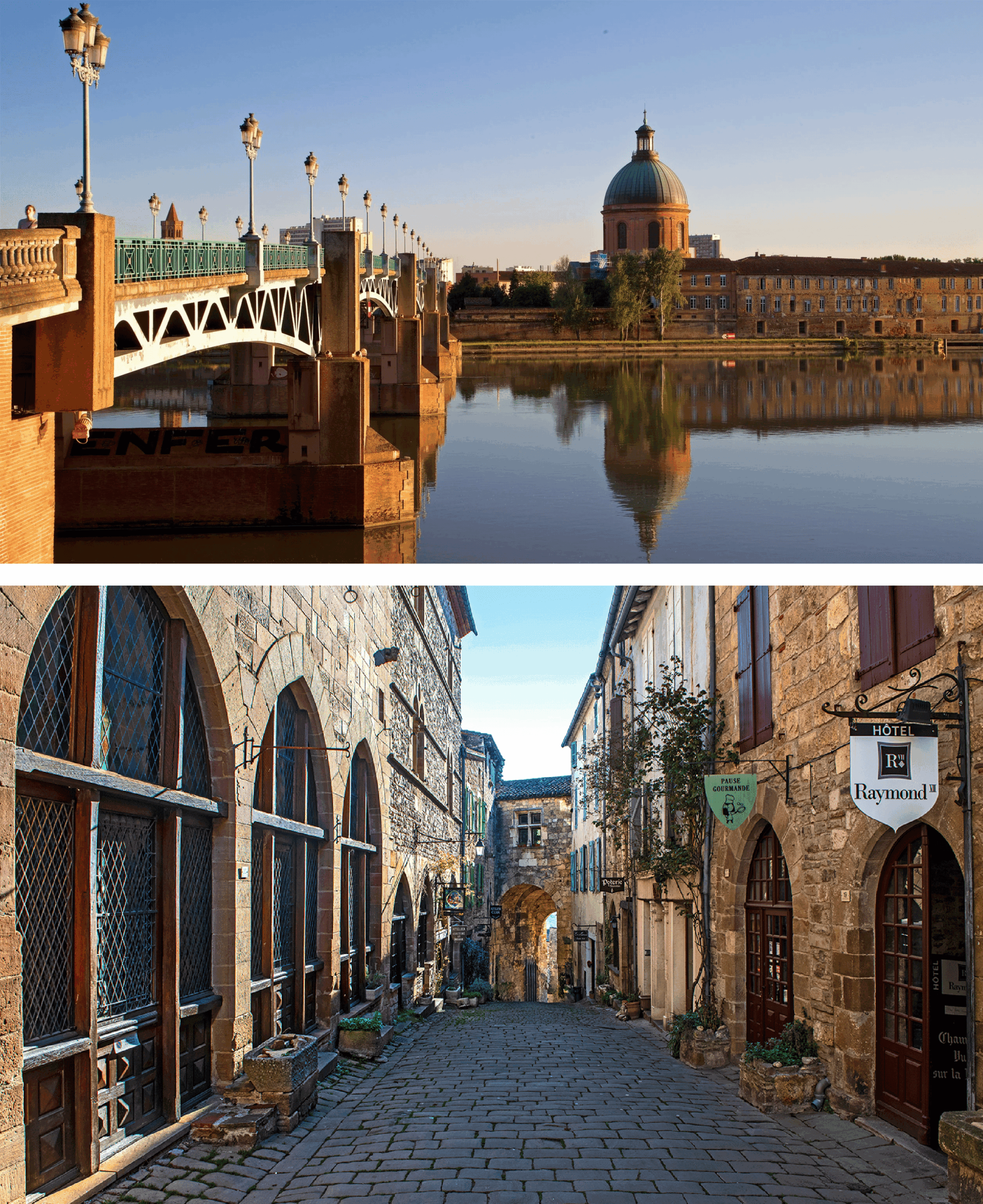 Vue de Toulouse et découvertes du patrimoine depuis le Domaine en Coudon